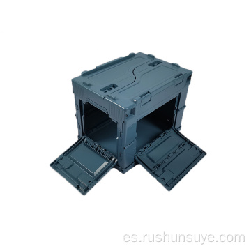 Caja plegable azul oscuro 20L con abertura lateral